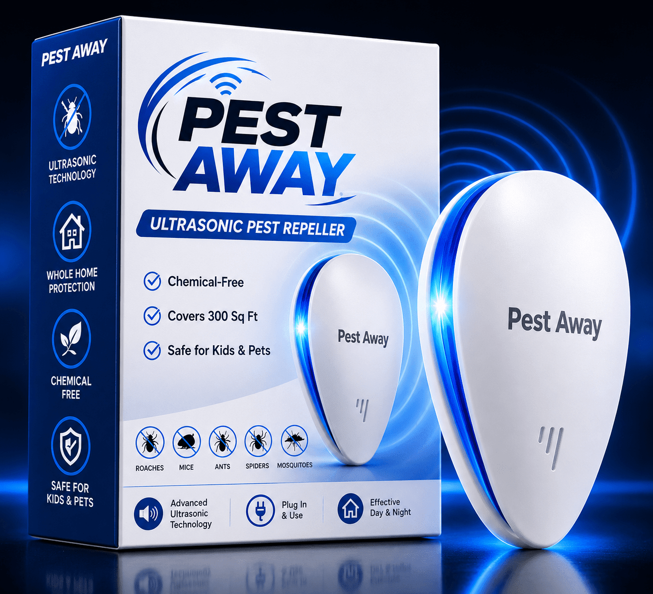 Pest Away Electronic Repeller - Roach Blaster