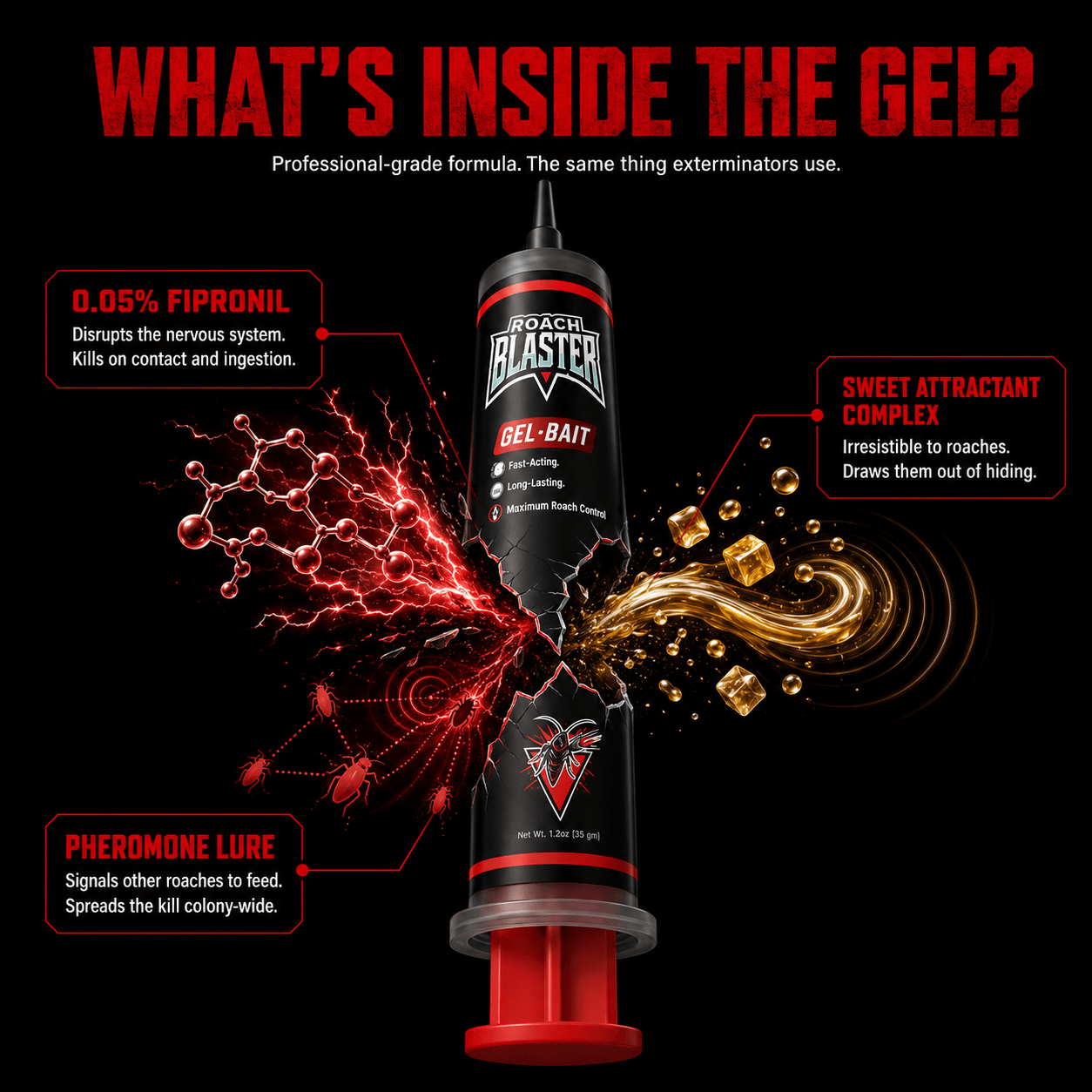 Roach Blaster Gel Bait - Roach Blaster
